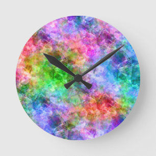 Horloge Ronde Texture chromée