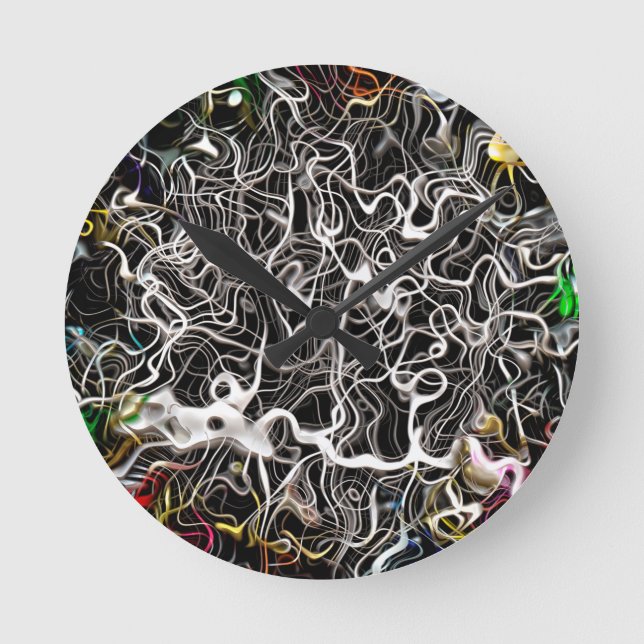 Horloge Ronde texture de fond motif Abstrait (Recto)