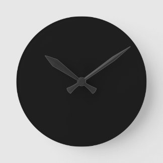 HORLOGE RONDE TEXTURE DE GABARITS DE L'ESPACE NOIR DARK
