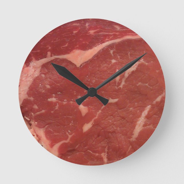 Horloge Ronde Texture de viande (Recto)