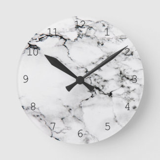 Horloge Ronde Texture marbré