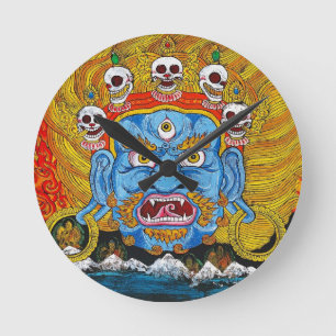 Horloge Ronde Thangka god tattoo d'Orient Cool