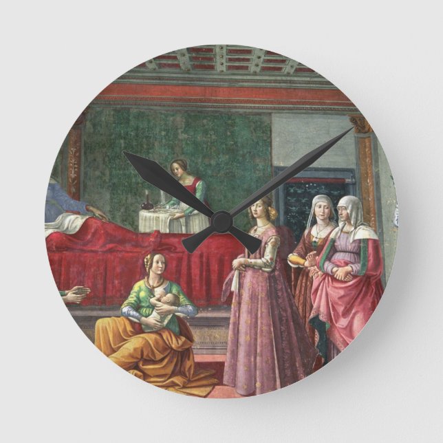 Horloge Ronde The Birth of St. John the Baptist (fresco) (Recto)
