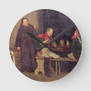 Horloge Ronde The Cheat (pétrole contre canvas)