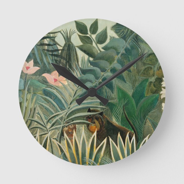 Horloge Ronde The Equatorial Jungle, 1909 (oil on canvas) (Recto)