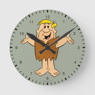 Horloge Ronde The Flintstones   Barney Rubble