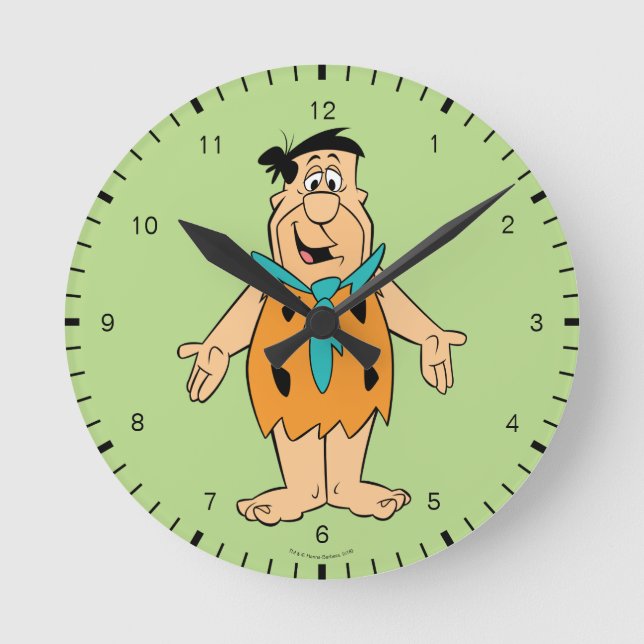 Horloge Ronde The Flintstones | Fred Flintstone (Recto)
