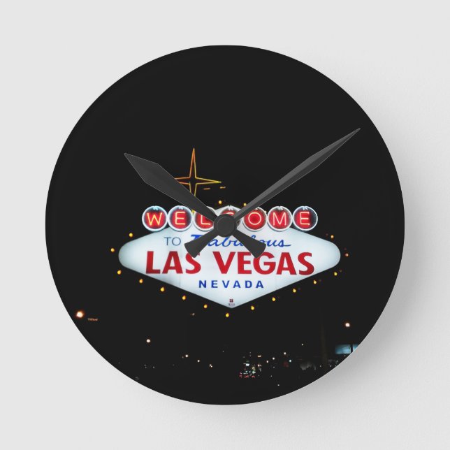 Horloge Ronde The Las Vegas Sign - Welcome To Fabulous Las Vegas (Recto)