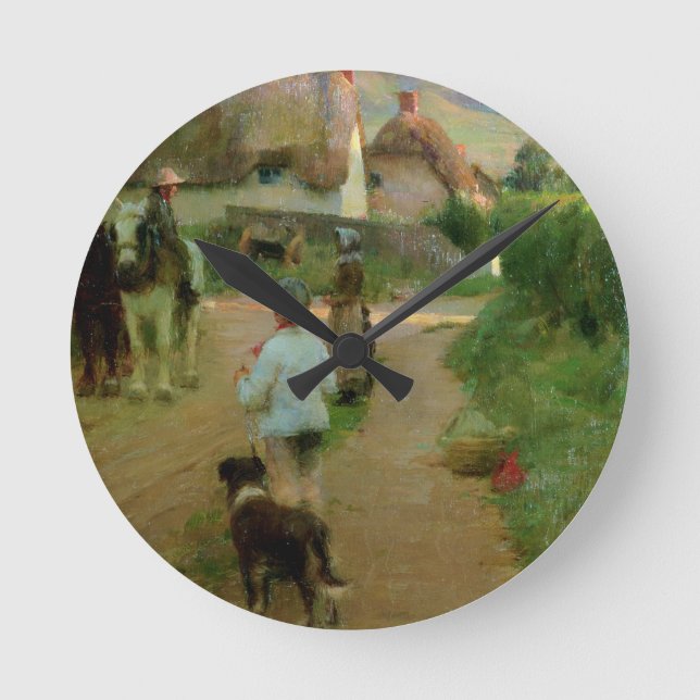 Horloge Ronde The Loiterers, 1888 (Recto)