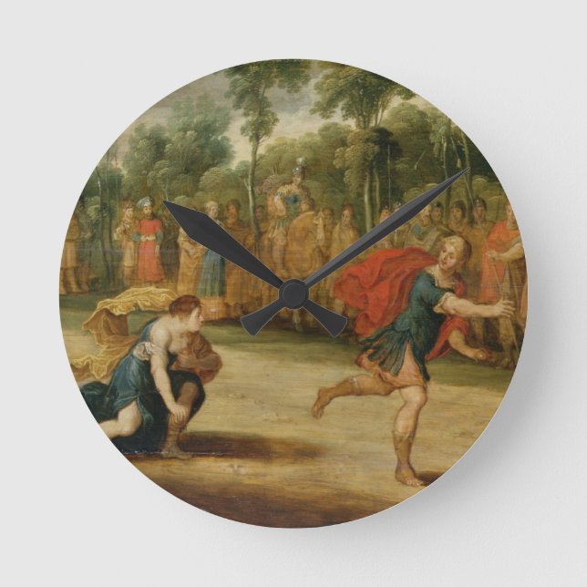 Horloge Ronde The Race of Atalanta and Hippomenes (oil on panel) (Recto)