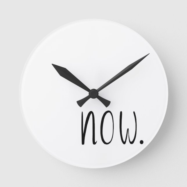 Horloge Ronde The Time is Now (Recto)