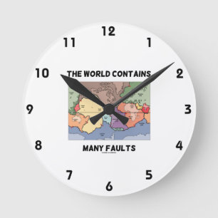 Horloge Ronde The World Contains Many