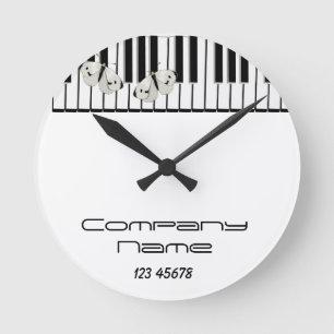 Horloge Ronde Thème d'entreprise de musique