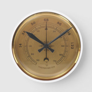 Horloge Ronde Thermomètre à vapeur