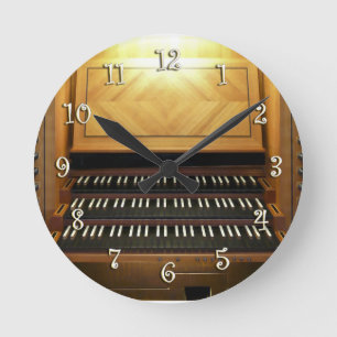 Horloge Ronde Three-keyboard clock for organists