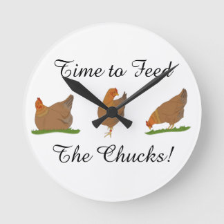 Horloge Ronde Three Little Ladies Hen Clock