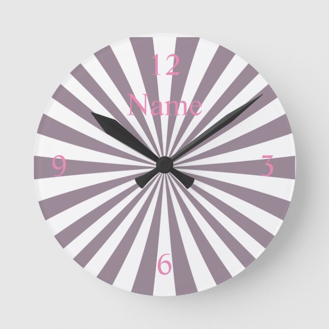 Horloge Ronde Thunder_Cove de Starburst Abstrait (Recto)
