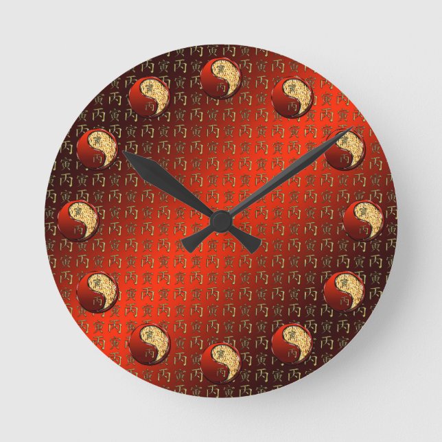Horloge Ronde Tigre de Feu (Recto)