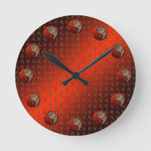 Horloge Ronde Tigre de Terre
