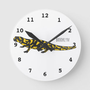 Horloge Ronde Tigre salamandre