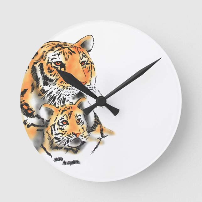 Horloge Ronde Tigress and Cub (Recto)