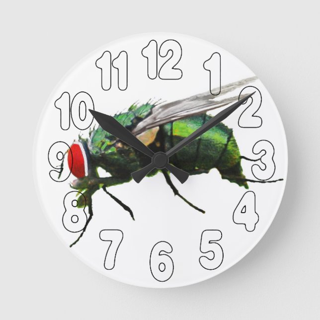 Horloge Ronde Time Flies (Recto)