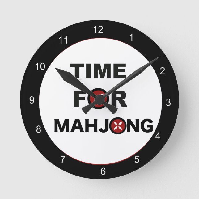Horloge Ronde Time for Mahjong (Recto)