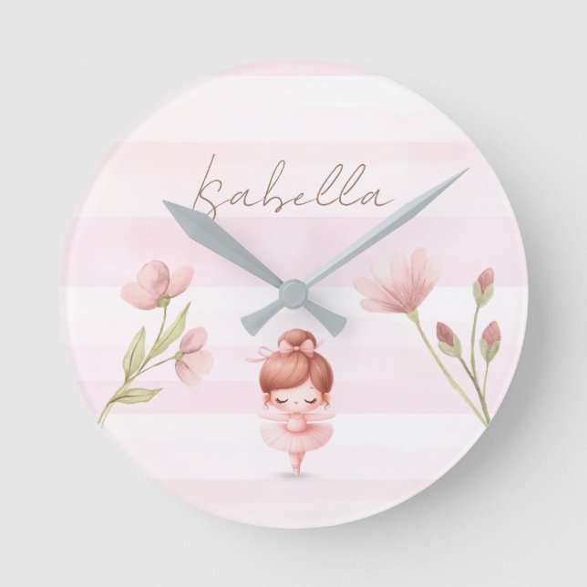 Horloge Ronde Tiny Twirls – Ballerina  (Recto)