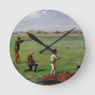 Horloge Ronde Tir (huile sur le papier)