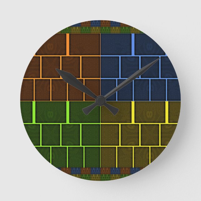 Horloge Ronde Toile de mur (Recto)
