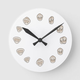 Horloge Ronde Tooth Clock