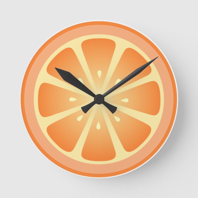 Horloge Ronde Tootie fruity Orange Clock (Recto)