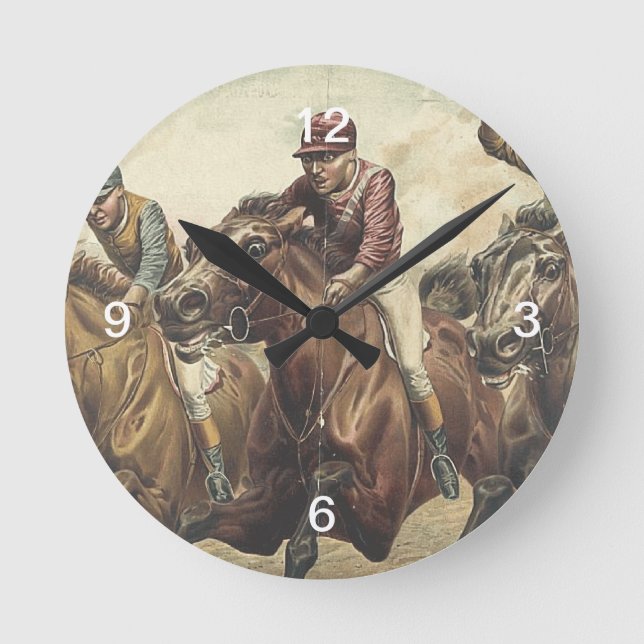 Horloge Ronde TOP Horse Racing (Recto)