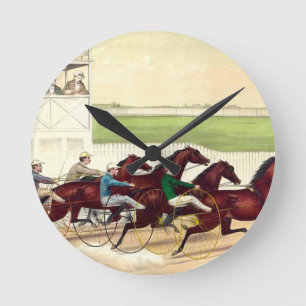 Horloge Ronde TOP Horse Racing Is