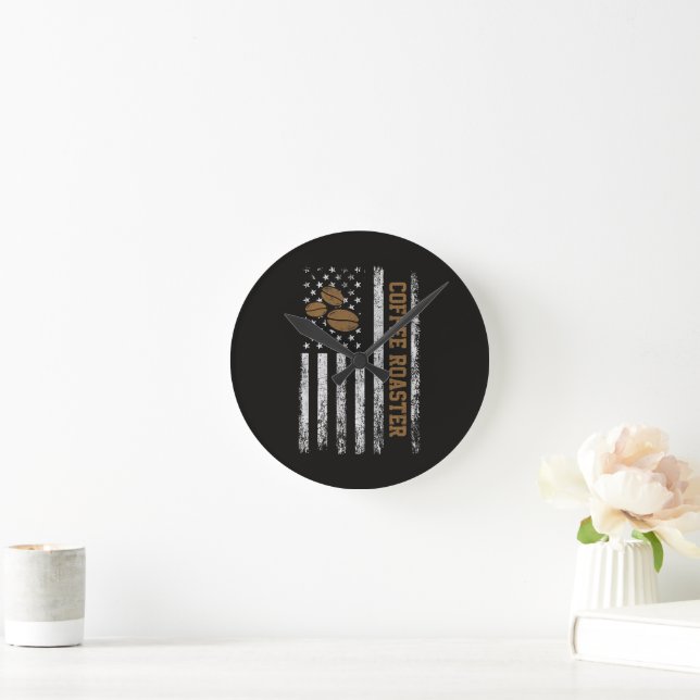 Horloge Ronde Torréfacteur de café (Maison)