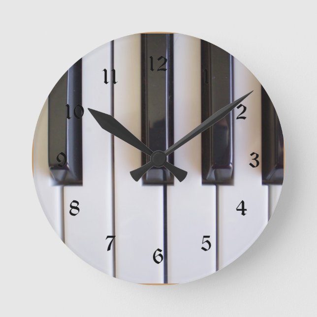 Horloge Ronde Touches de piano (Recto)