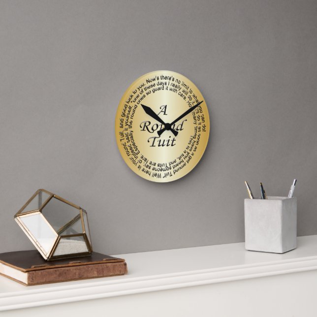 Horloge Ronde Tournée Gold (Bureau)