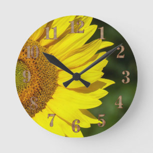 Horloge Ronde Tournesol
