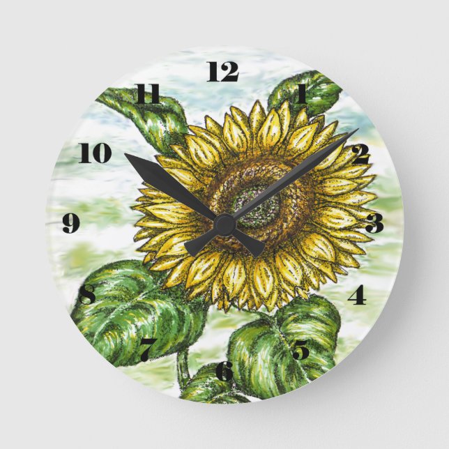 Horloge Ronde Tournesol (Recto)
