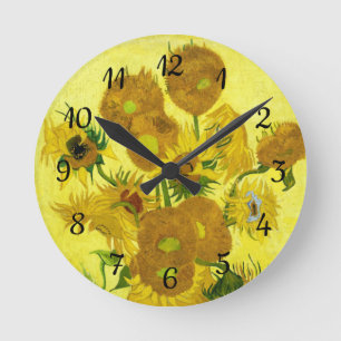 Horloge Ronde Tournesols Vincent van Gogh