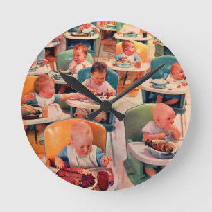 Horloge Ronde tout le baby-restaurant