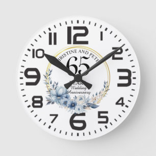 Horloge Ronde Tout mariage (65) Élégant Anniversaire de mariage 