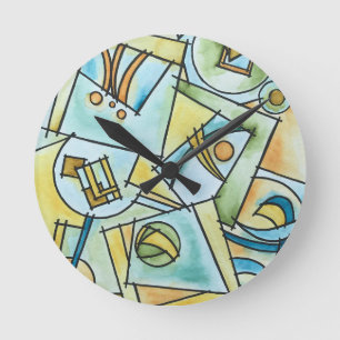 Horloge Ronde Toutes formes et tailles - Géométrique moderne pei