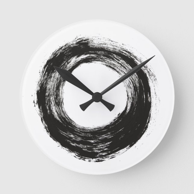 Horloge Ronde Tracé de brosse (Recto)