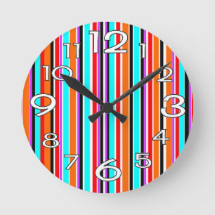 Horloge Ronde Traces mixtes