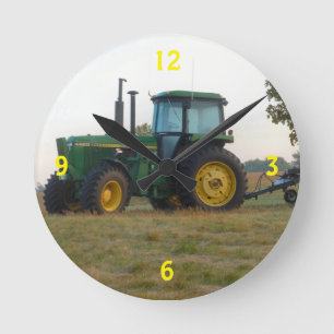 Horloge Ronde Tracteur