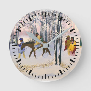 Horloge Ronde Trail of Tears print "Morning Tears" sur acustom c
