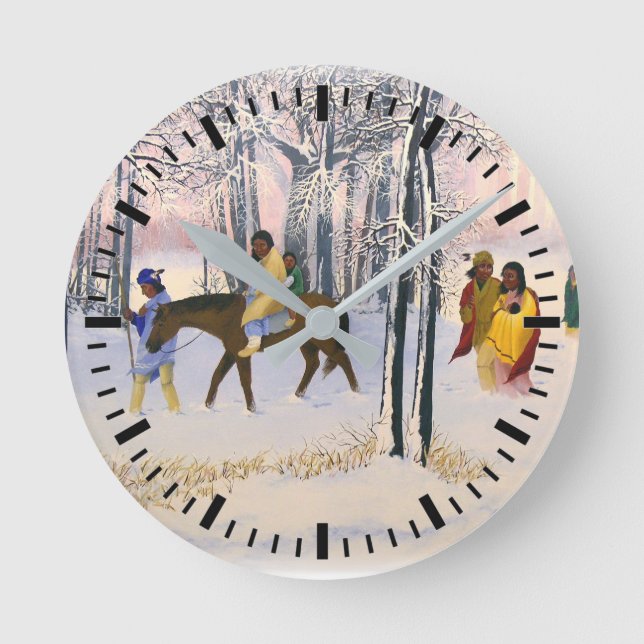 Horloge Ronde Trail of Tears print "Morning Tears" sur acustom c (Recto)