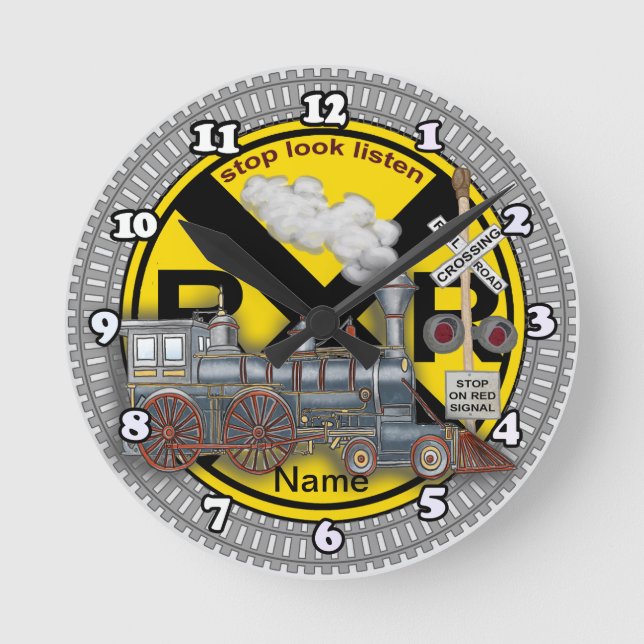 Horloge Ronde Train Crossing  (Recto)