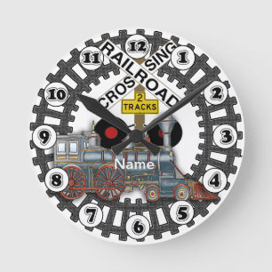 Horloge Ronde Train de chemin de fer